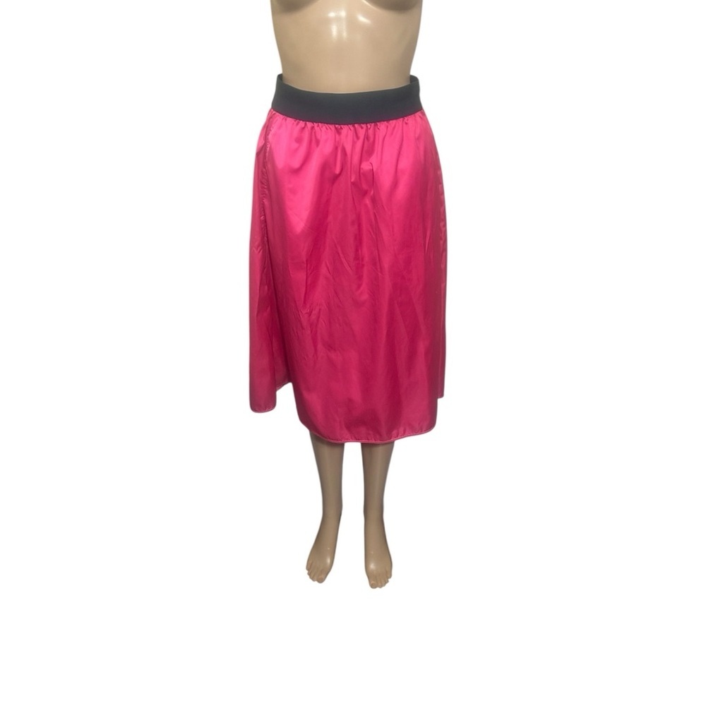 Tory Sport Pink A-Line Skirt with Gray Waistband